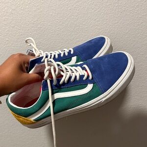 Vans Blue and Green Men's Sneakers